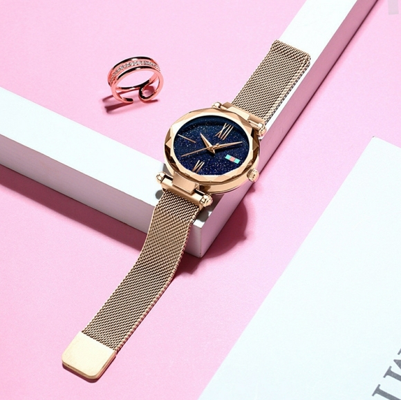 [RED] New magnet with quartz watch Korean simple magnet watch🎁FREE!! GIFT BOX❤ - Picture 5 of 10